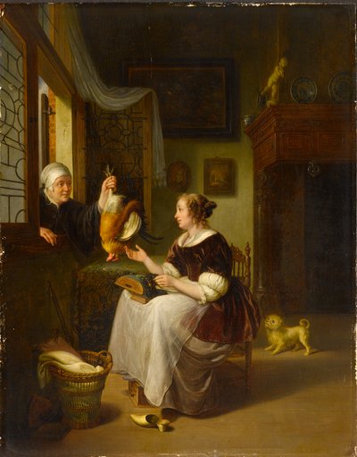 Fjørfeselgeren av Willem Van Mieris