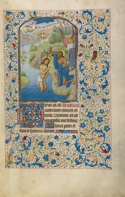 Die Taufe Christi av Willem Vrelant