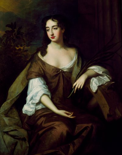 A Lady as St. Catherine (olje på lerret) av Willem Wissing