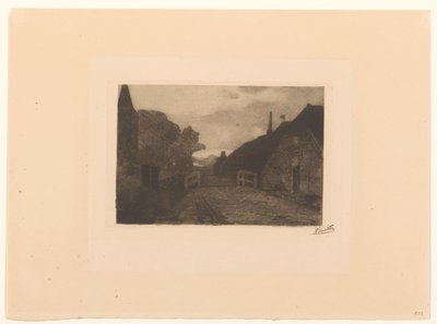 Bygdevei i Diepenheim av Willem Witsen (signed by artist)