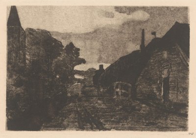 Bygdevei i Diepenheim av Willem Witsen (signed by artist)