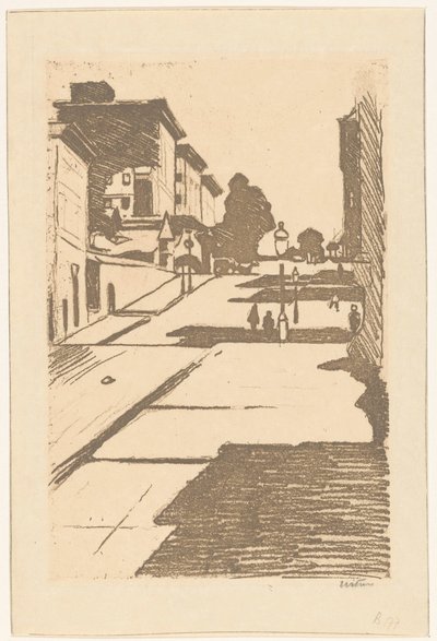 Utsikt over Maison Street og Fairmont Hotel i San Francisco av Willem Witsen (signed by artist)
