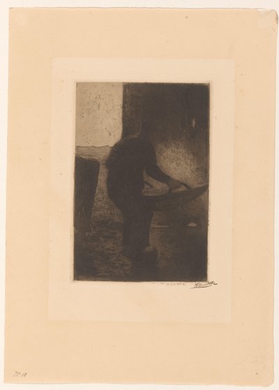 Mann som vinner av Willem Witsen (signed by artist)