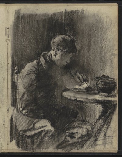 potetspisende gutt av Willem Arnoldus Witsen