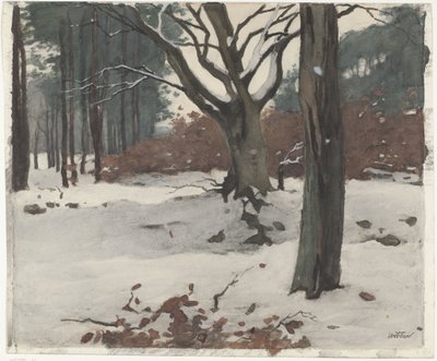 Trær i snøen av Willem Arnoldus Witsen