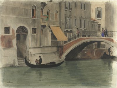 Bro over en kanal i Venezia av Willem Arnoldus Witsen