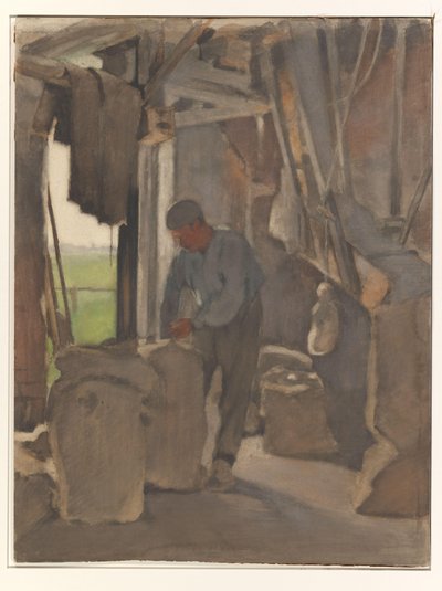 Mølleren fyller sekker av Willem Arnoldus Witsen