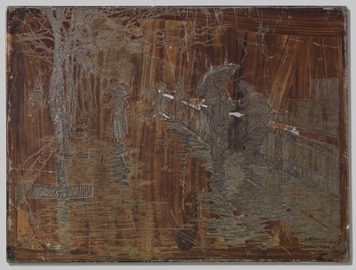 Utsikt over Victoria Embankment i London av Willem Arnoldus Witsen