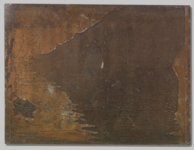 Utsikt over Waterloo Bridge i tåken i London av Willem Arnoldus Witsen
