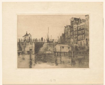 Utsikt over Kraansluis i Amsterdam av Willem Arnoldus Witsen