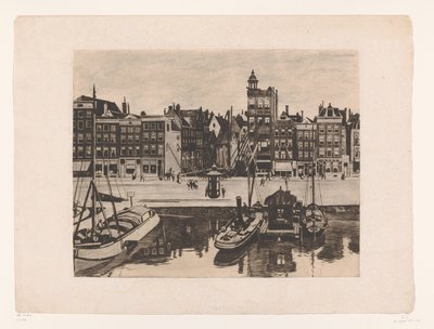 Utsikt over Damrak av Willem Witsen