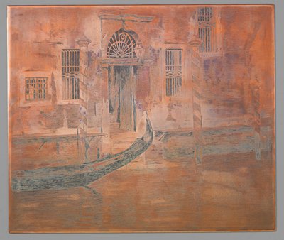 Gondolen ankommer Canal Grande, Venezia av Willem Arnoldus Witsen