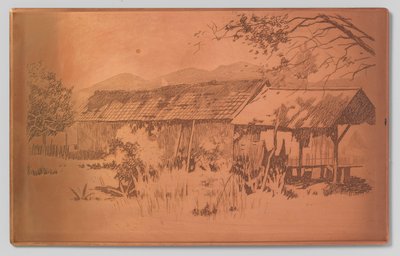 Langt uthus, Gambar av Willem Arnoldus Witsen