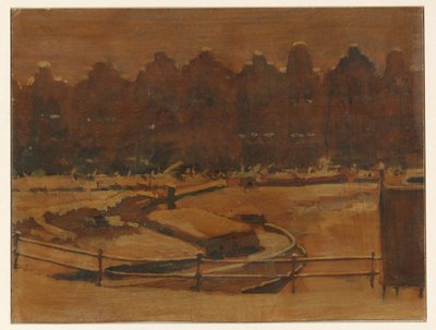 Varehus på en Amsterdam-kai i snøen av Willem Arnoldus Witsen