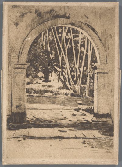 Porten til Hotel Bellevue, Buitenzorg av Willem Arnoldus Witsen