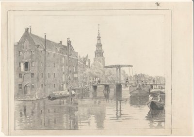 Bybilde med Montelbaanstoren av Willem Arnoldus Witsen