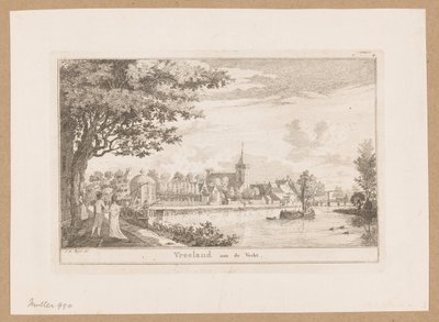Utsikt over Vreeland Vreeland aan de Vecht (tittel på objekt) av Willem Writs (possibly)