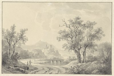 Landskap med ruin i vente av Willem de Klerk