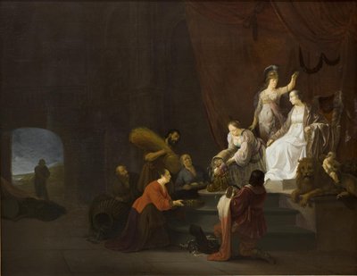 Allegori om fred. Pax blir kronet av Minerva av Willem de Poorter