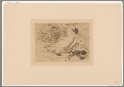 Liggende naken kvinne Liggende naken (original tittel) av Willem de Zwart (signed by artist)