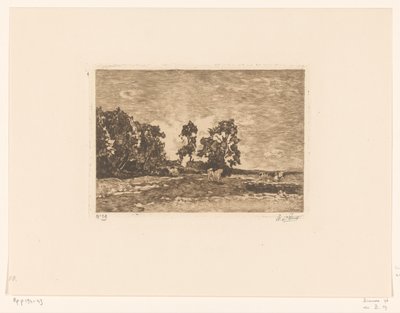 Eng med kyr (original tittel) av Willem de Zwart (signed by artist)