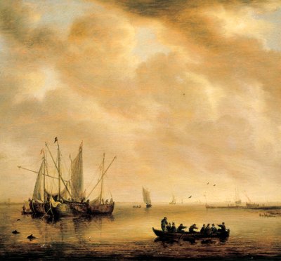"Sjølandskap". Maleri av Willem van Diest (1610-1673) av Willem van Diest