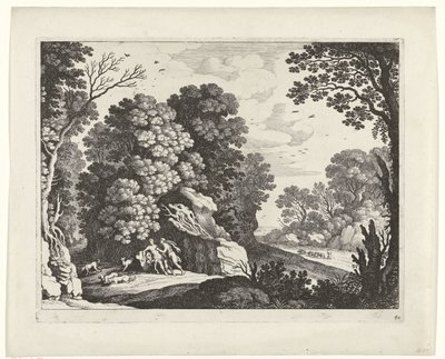 Cephalus og Procris Italienske landskap (serietittel) av Willem van Nieulandt (II)