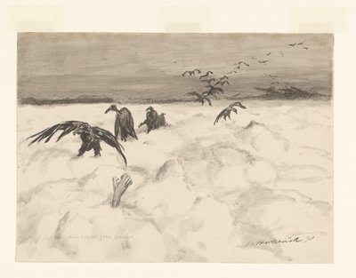 Ingen nyheter foran (original tittel på objekt) av Willem van Schaik (signed by artist)