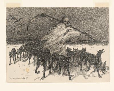 Honger (original tittel på objekt) av Willem van Schaik (signed by artist)