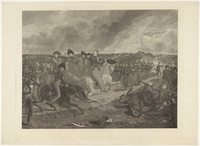 Prince of Orange i slaget ved Quatre-Bras, 1815 av Willem van Senus