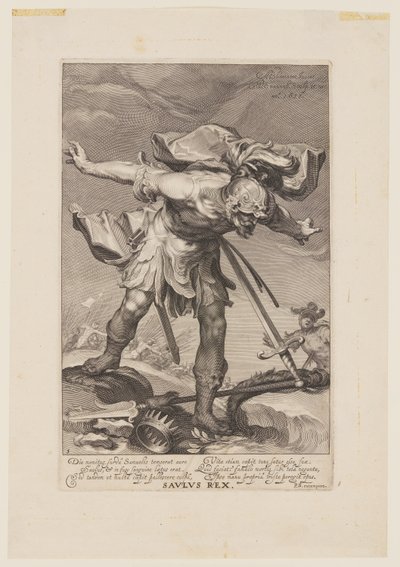 Saulus Rex, fra Syndere i Det gamle og Det nye testamente av Willem van Swanenburgh