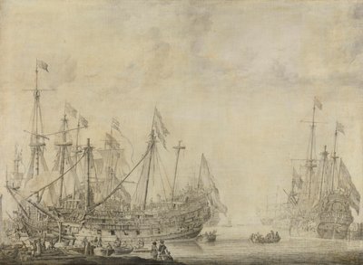 Skip etter slaget av Willem van de Velde (I)