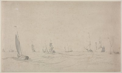 Frakt på grov sjø av Willem van de Velde