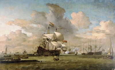 Nederland, 1692 av Willem van de Velde the Younger