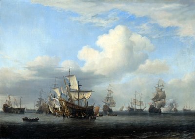 De fangede Swiftsure, Seven Oaks, Loyal George og Convertine..., c1666 av Willem van de Velde the Younger