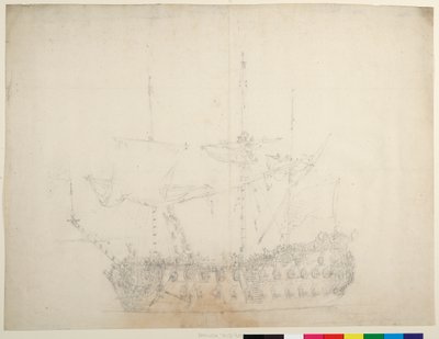  av Willem van de the Elder Velde
