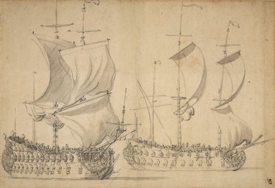  av Willem van de the Elder Velde