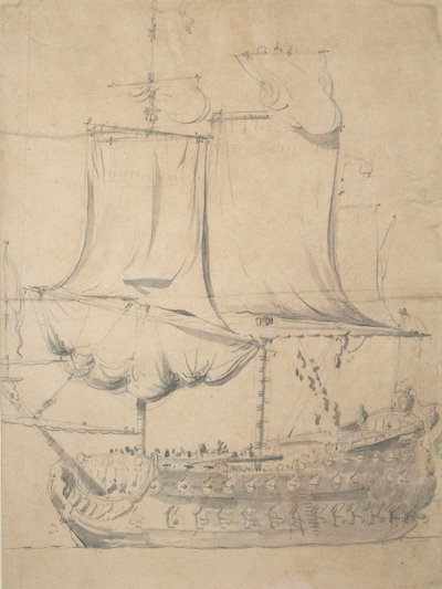  av Willem van de the Elder Velde