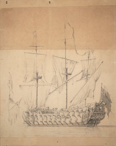  av Willem van de the Elder Velde
