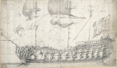  av Willem van de the Elder Velde