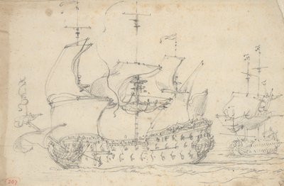  av Willem van de the Elder Velde