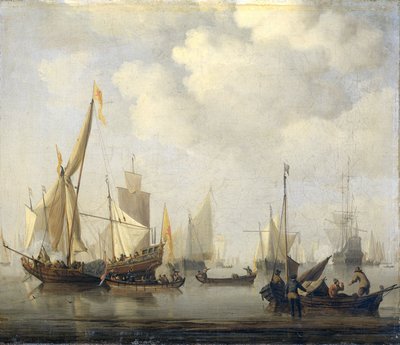 En ro på havet av Willem van de the Younger Velde