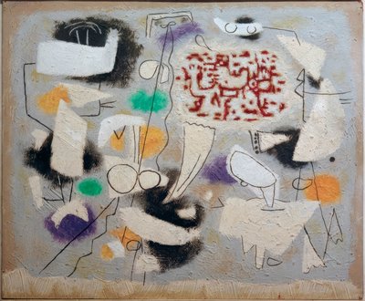 Poesi med små fantomformer av Willi Baumeister