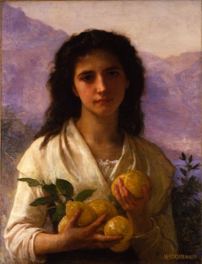 Jente som holder sitroner av William-Adolphe Bouguereau