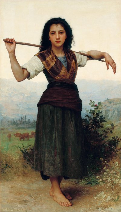 Den lille hyrden av William-Adolphe Bouguereau