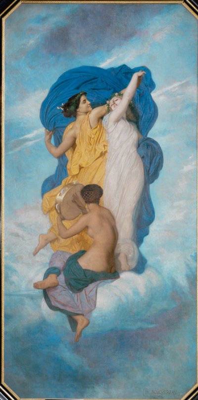 Dansen, dekorasjon til en stue (olje og voks på lerret) av William-Adolphe Bouguereau