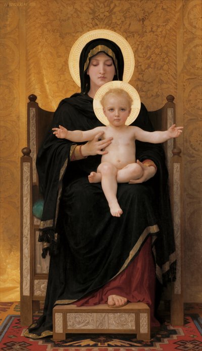 Jomfru og barn av William Adolphe Bouguereau