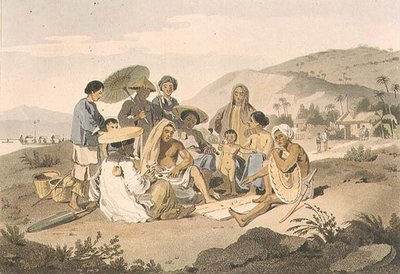 A Group of Cochin-kinesere, plate 14 fra 