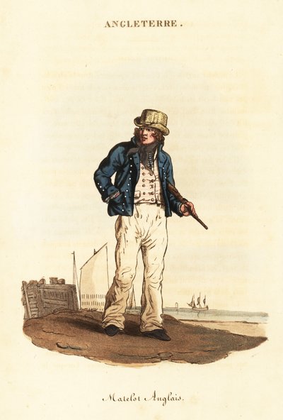 Britisk sjømann i Lord Nelsons marine av William (after) Alexander