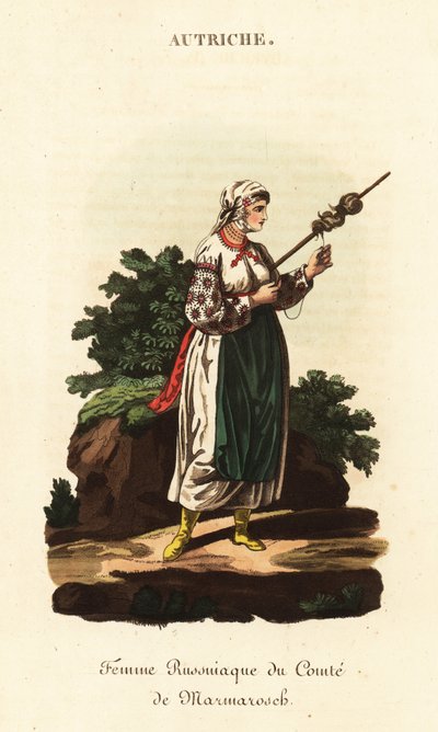 Russisk livegen kvinne, Kongeriket Ungarn av William (after) Alexander